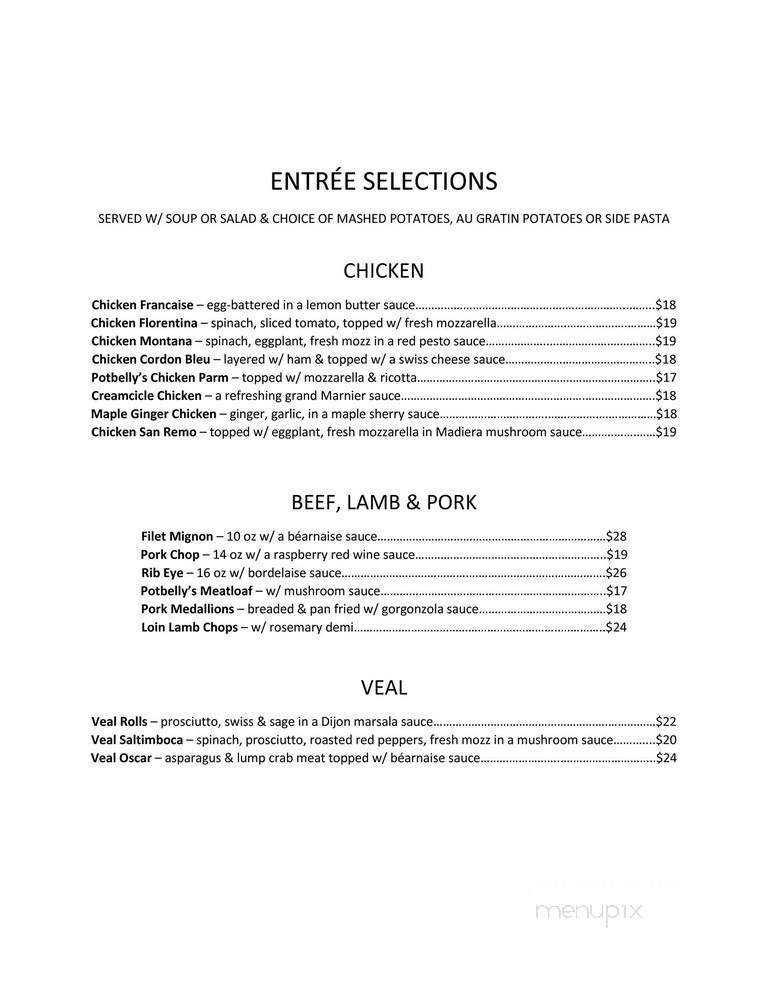 Pot Belly Deli - Sussex, NJ menu_pic