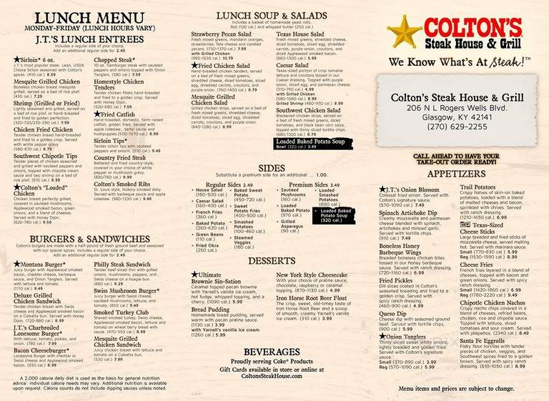 Colton's Steakhouse & Grill - Glasgow, KY