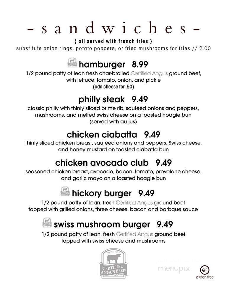 The Willows - Seneca, KS menu_pic