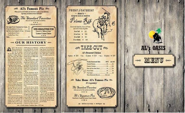 Al's Oasis Incorporated Cafe & Lounge - Oacoma, SD menu_pic