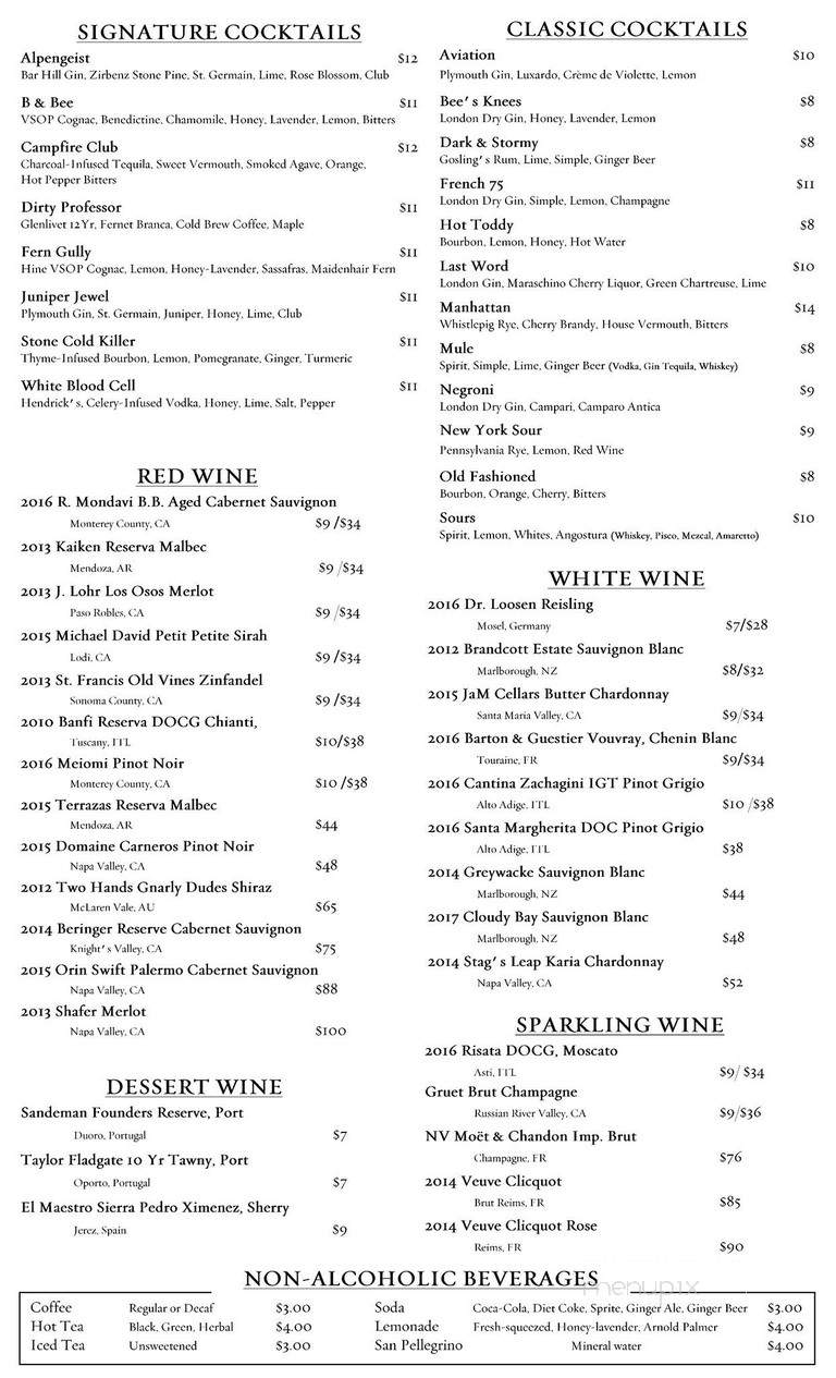 Brasserie Louis - Lewisburg, PA menu_pic