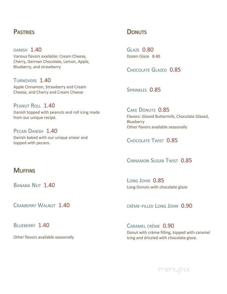 Pastry Plus - Louisville, KY menu_pic