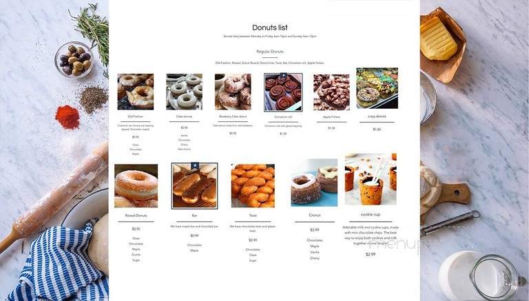 Donuts & More - Manteca, CA menu_pic