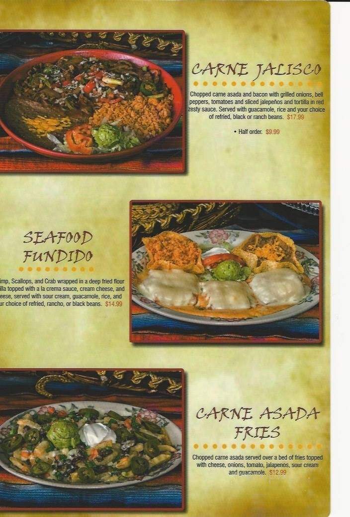 Jalisco's Mexican Restaurant - Idaho Falls, ID menu_pic