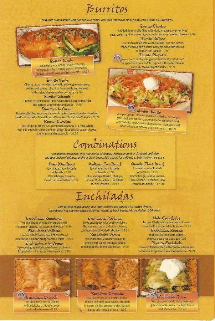 Jalisco's Mexican Restaurant - Idaho Falls, ID menu_pic