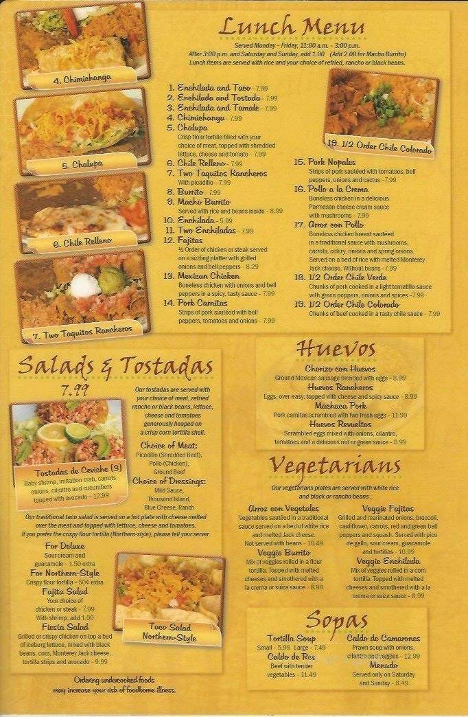 Jalisco's Mexican Restaurant - Idaho Falls, ID menu_pic