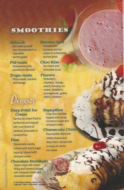 Jalisco's Mexican Restaurant - Idaho Falls, ID menu_pic