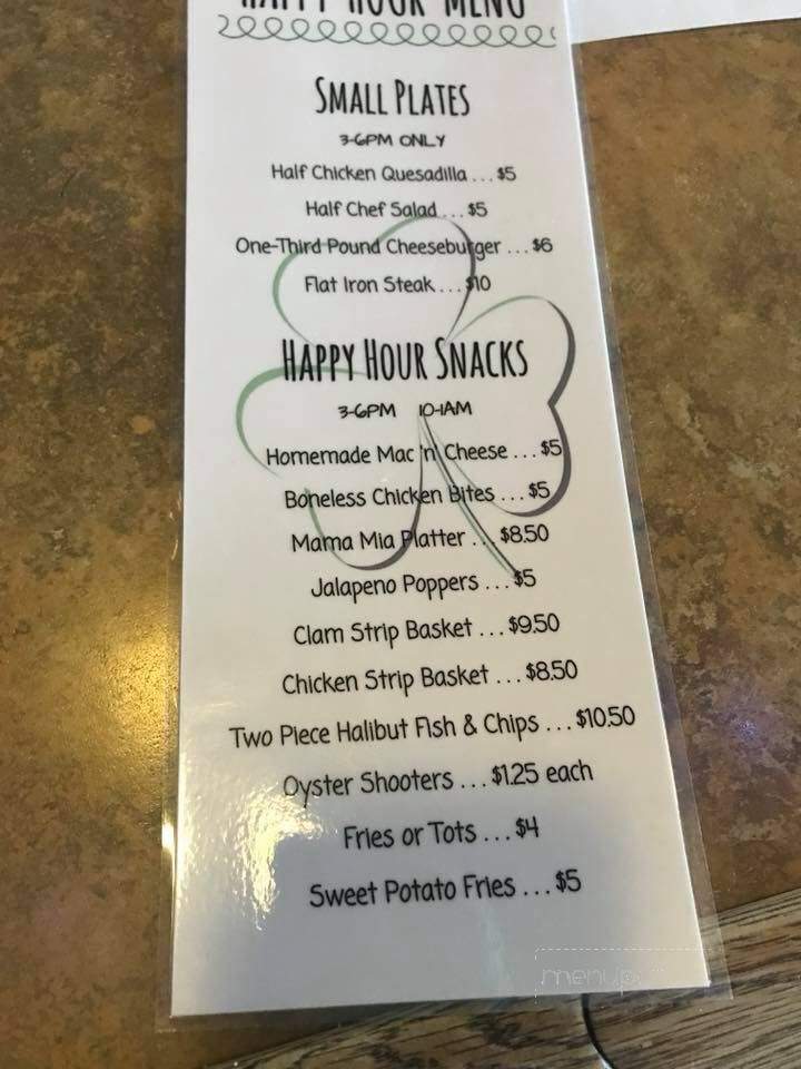 Shamrock Tavern - Longview, WA menu_pic