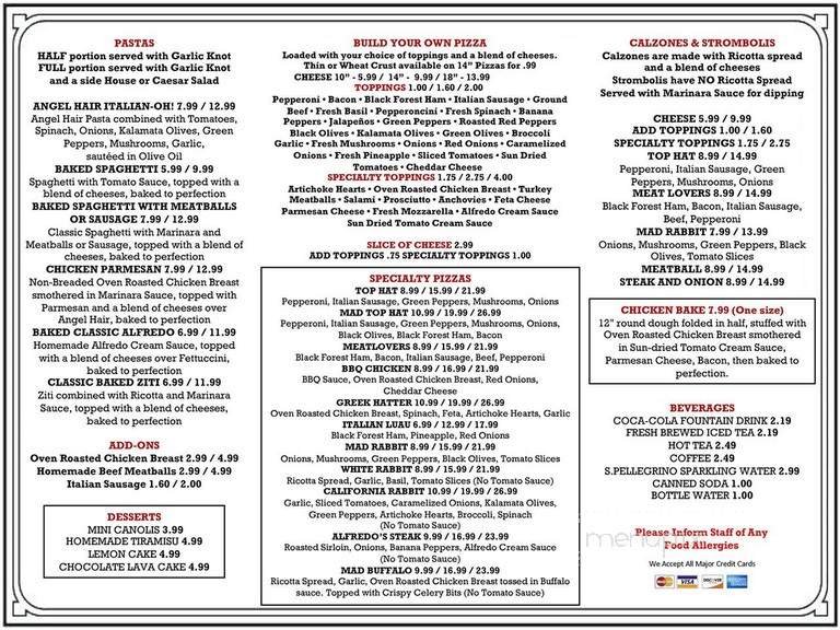 Madhatter's Kitchen - Oviedo, FL menu_pic