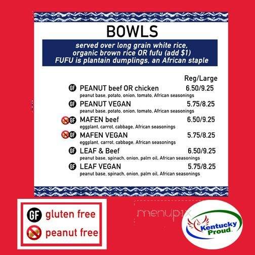 Sav's Grill - Lexington, KY menu_pic