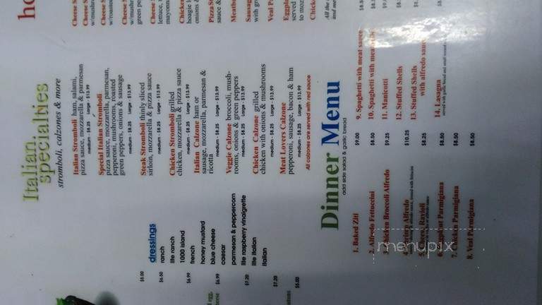 Brother's Pizza - Chambersburg, PA menu_pic