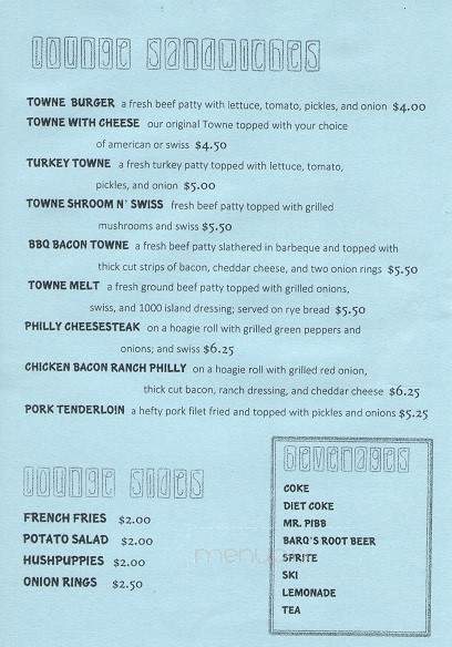 Town Lounge - O'Fallon, IL menu_pic