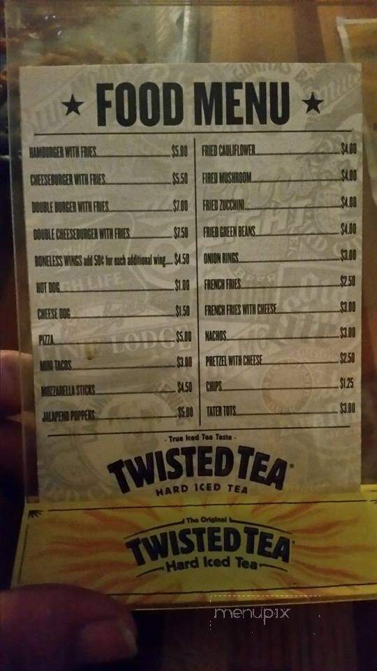 Blackhawk Inn - Westville, IN menu_pic