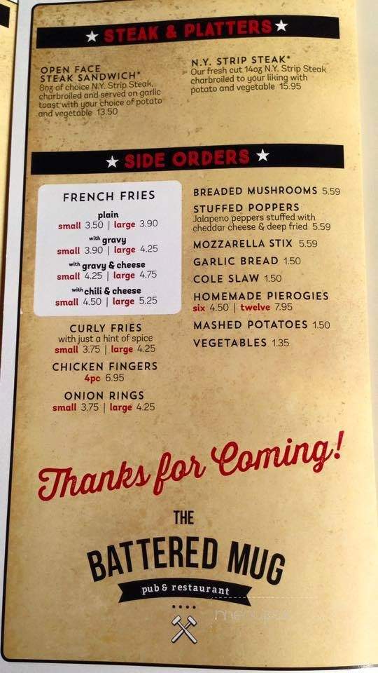 Battered Mug - Hazleton, PA menu_pic
