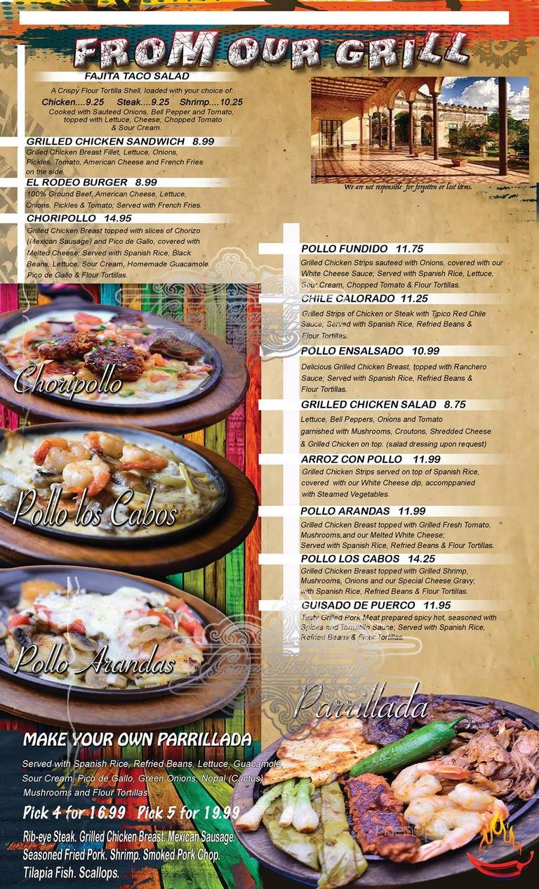 Mi Mexico - Alexandria, MN menu_pic
