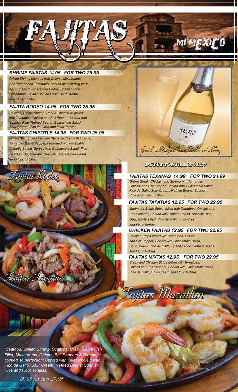 Mi Mexico - Alexandria, MN menu_pic