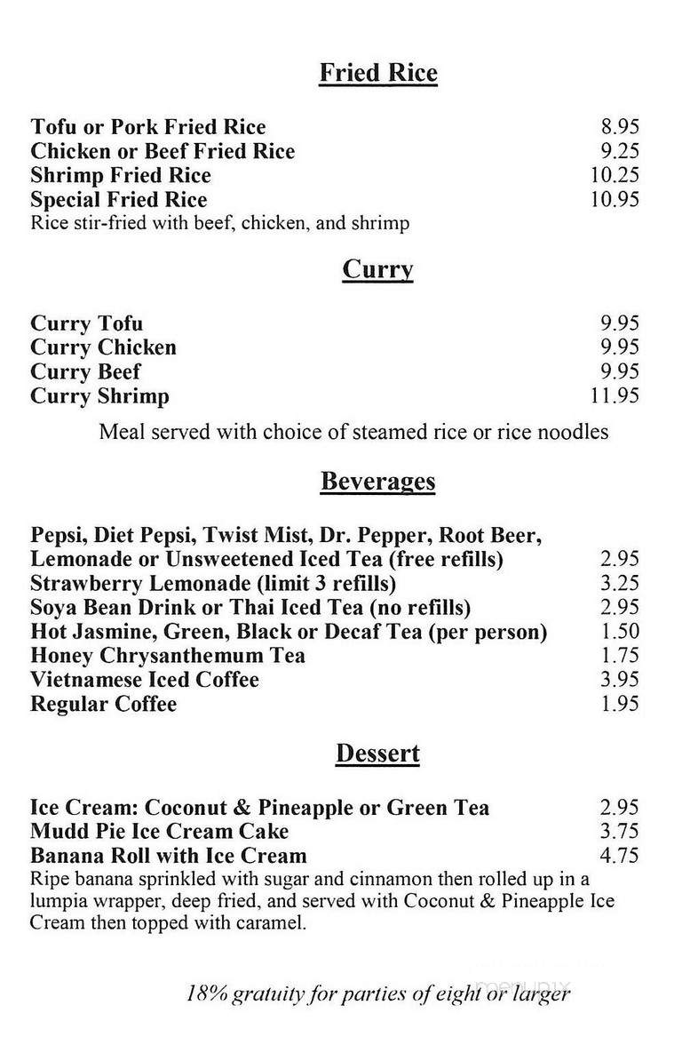 Little Saigon Vietnamese Restaurant - Nampa, ID menu_pic
