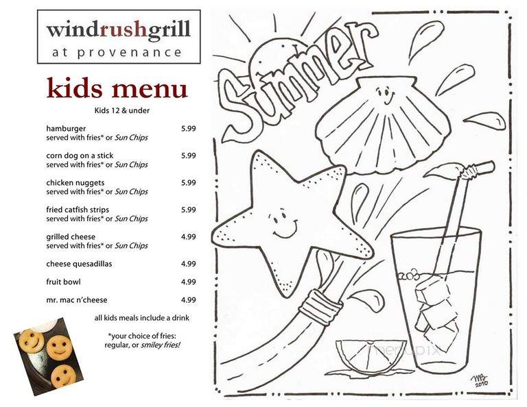 Windrush Grill - Shreveport, LA menu_pic