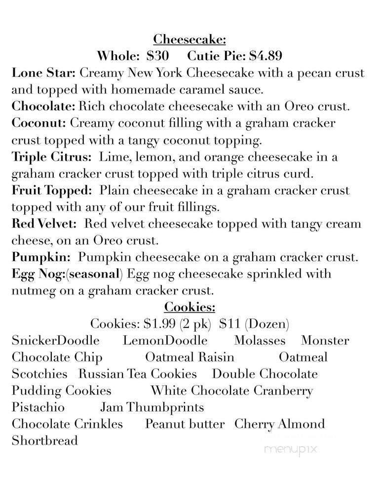 Back Door - Brook, IN menu_pic