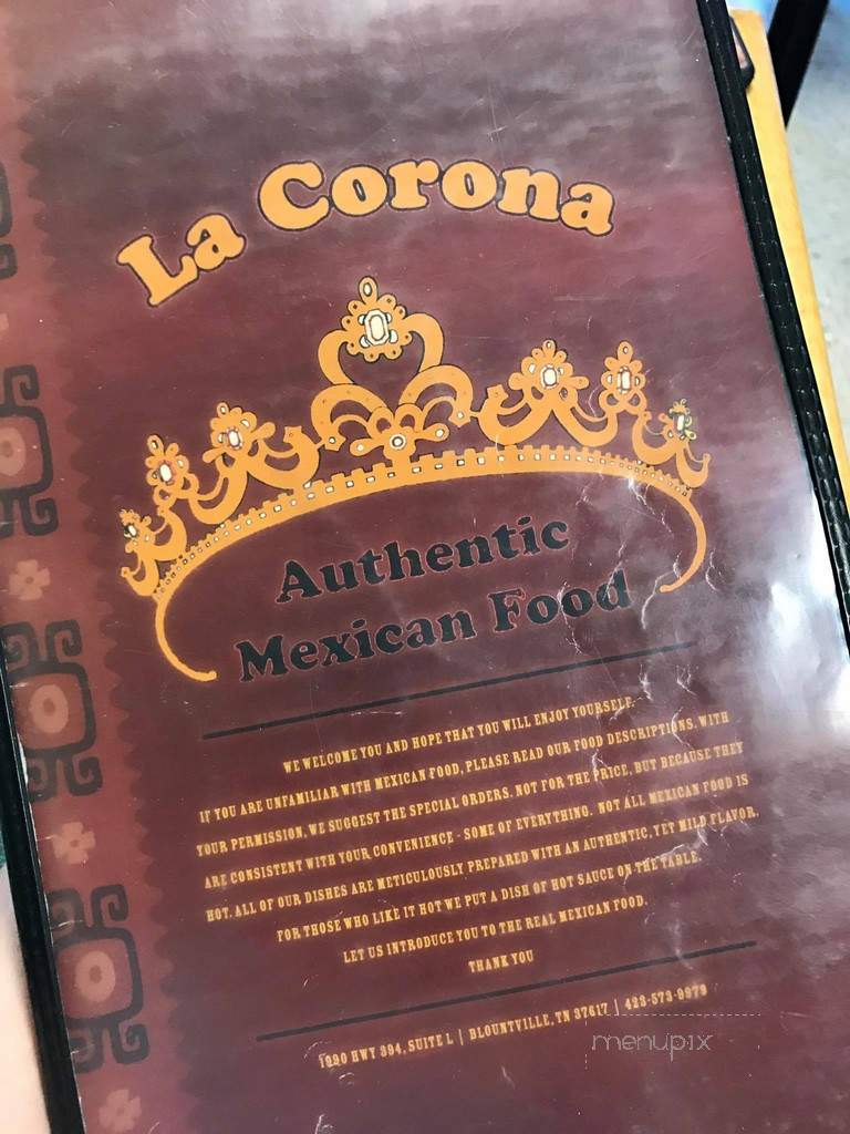La Corona Mexican Restaurant - Blountville, TN