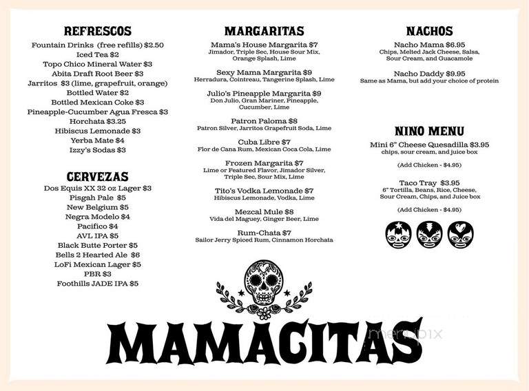 Mamacitas - Asheville, NC menu_pic