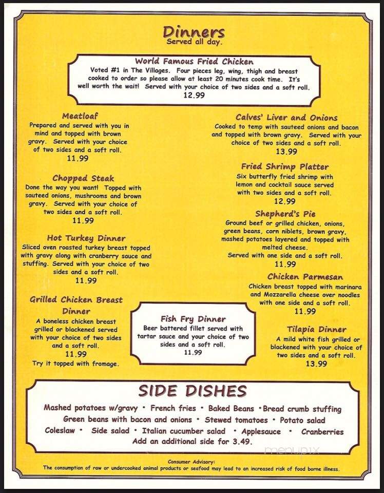Mc Call's Tavern - Lady Lake, FL menu_pic