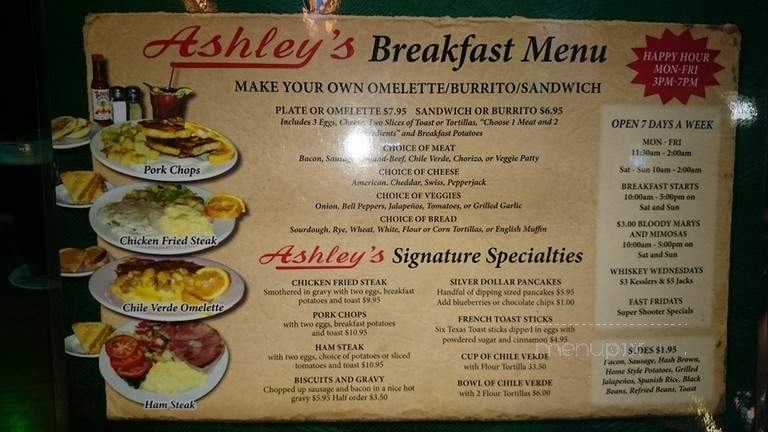 Ashley's - Long Beach, CA menu_pic