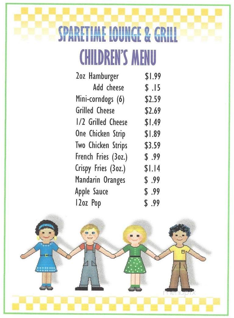 Spare Time Lounge - Seward, NE menu_pic