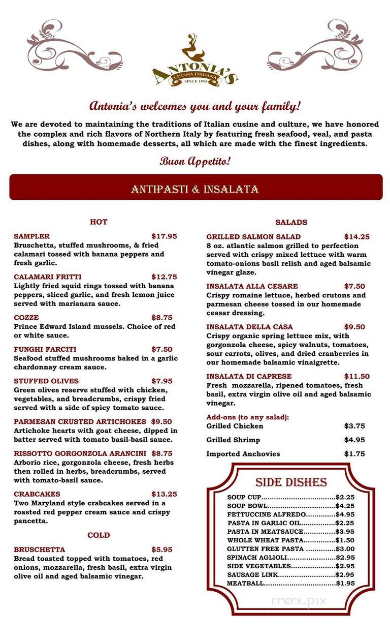 Antonia's Cantina - Cypress, TX menu_pic