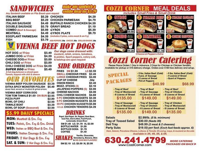 Cozzi Corner Hot Dogs, Beef, & Catering - Downers Grove, IL