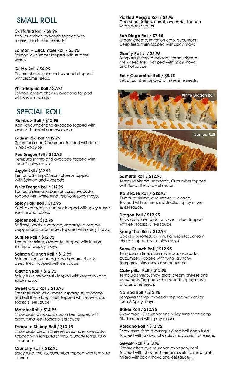 Krung Thai - Nampa, ID menu_pic