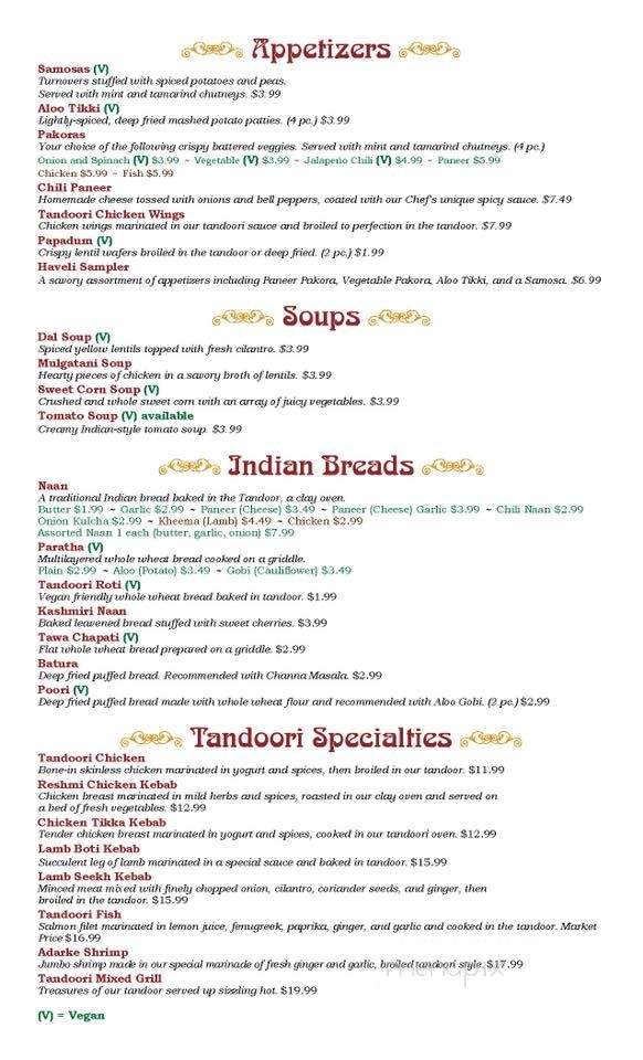 Haveli - Saint Louis, MO menu_pic