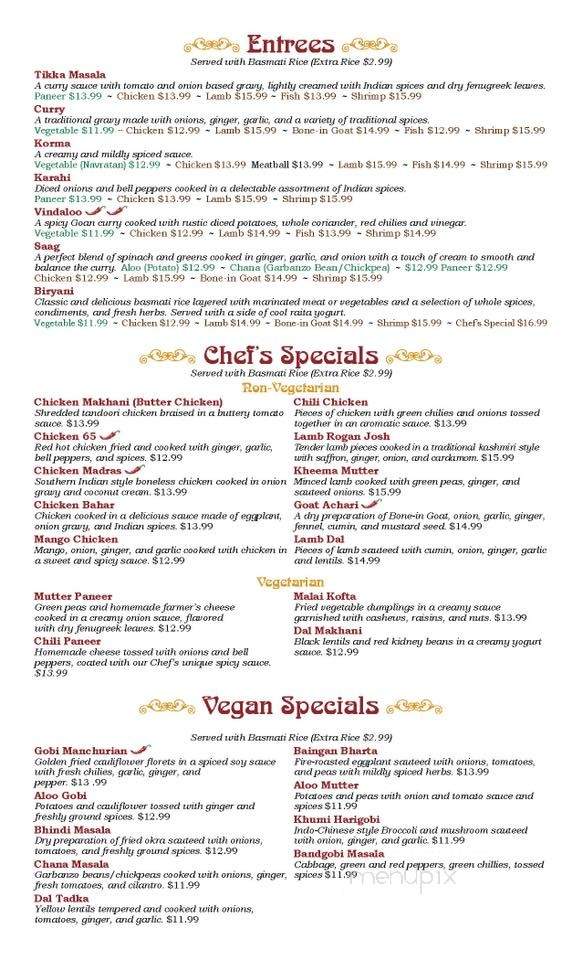 Haveli - Saint Louis, MO menu_pic