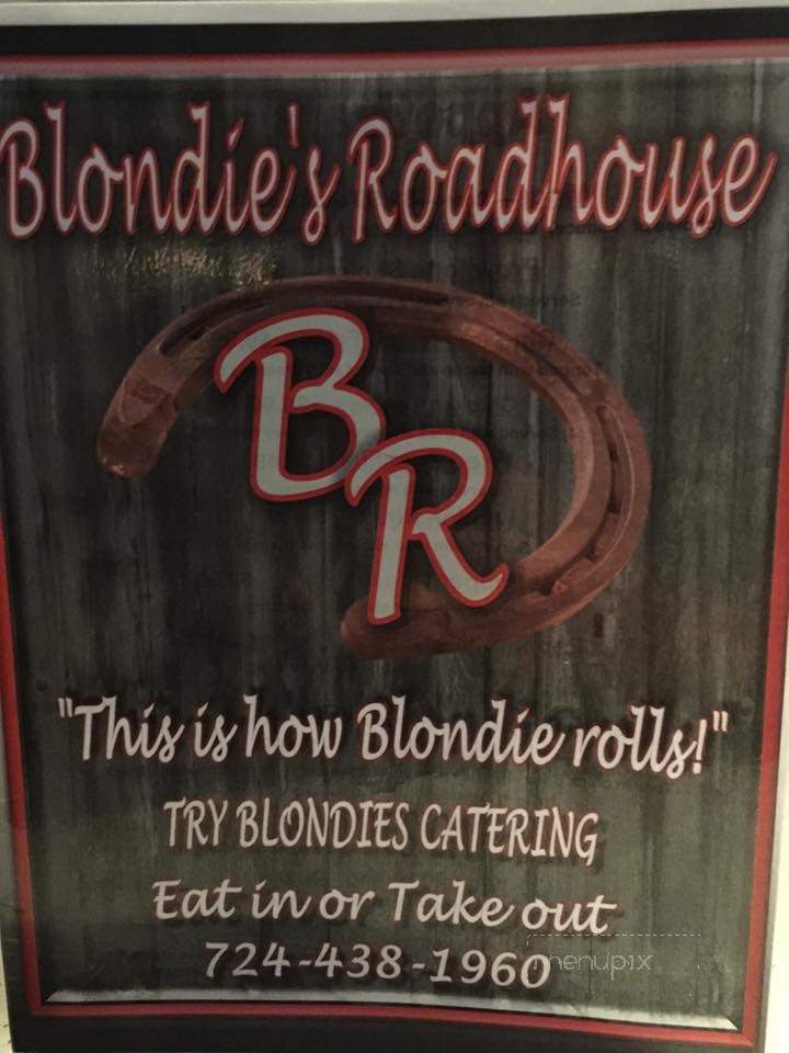 Blondies Roadhouse - Uniontown, PA menu_pic