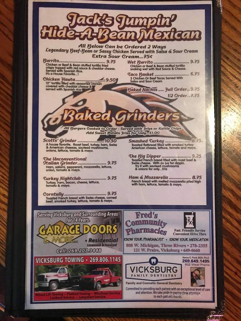 Village Hide-A-Way - Vicksburg, MI menu_pic