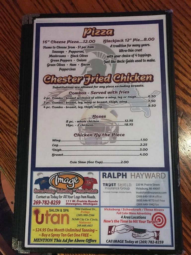 Village Hide-A-Way - Vicksburg, MI menu_pic