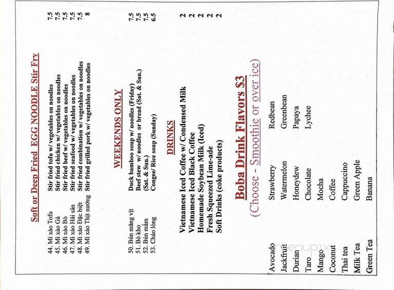 Saigon Deli - Seattle, WA menu_pic