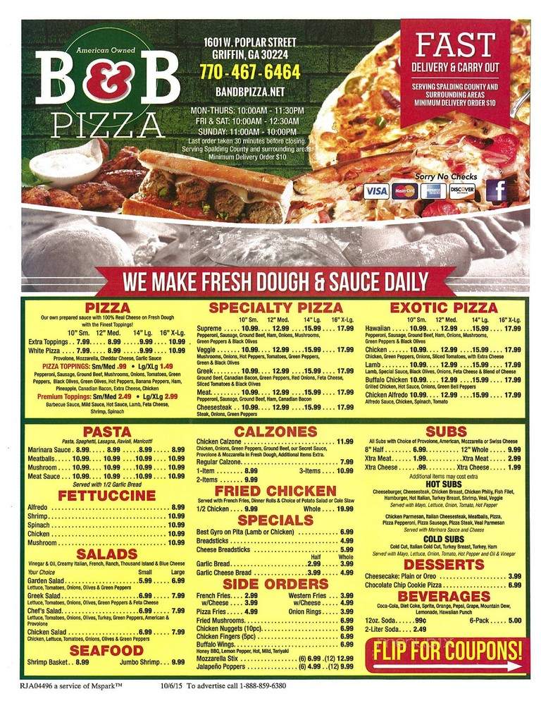 Slices Pizzeria - McDonough, GA menu_pic