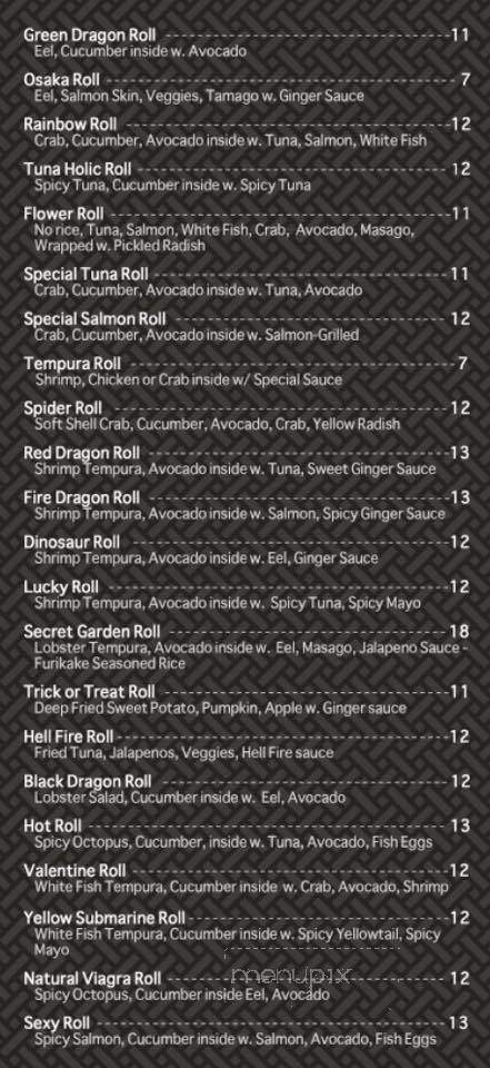 Sushi You - Bloomfield, NJ menu_pic