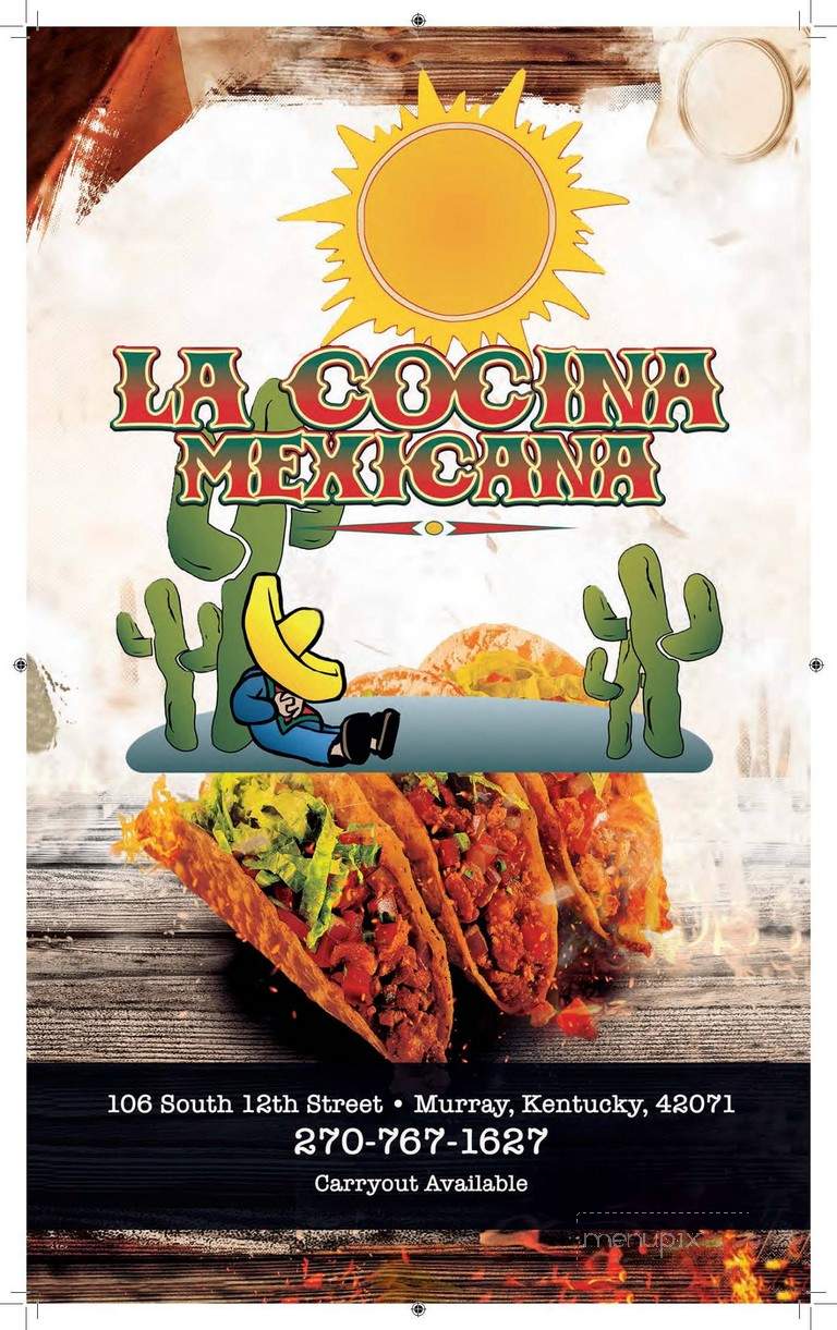 La Cocina Mexicana - Murray, KY menu_pic