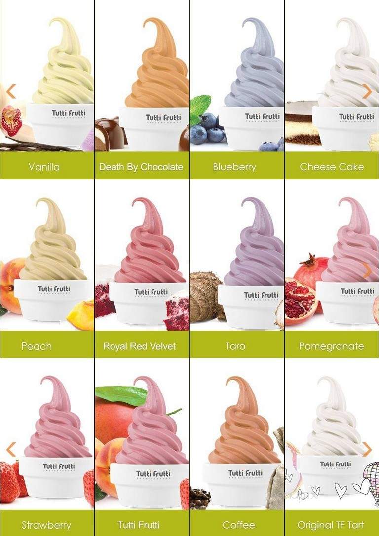 Tutti Frutti Frozen Yogurt - Katy, TX menu_pic