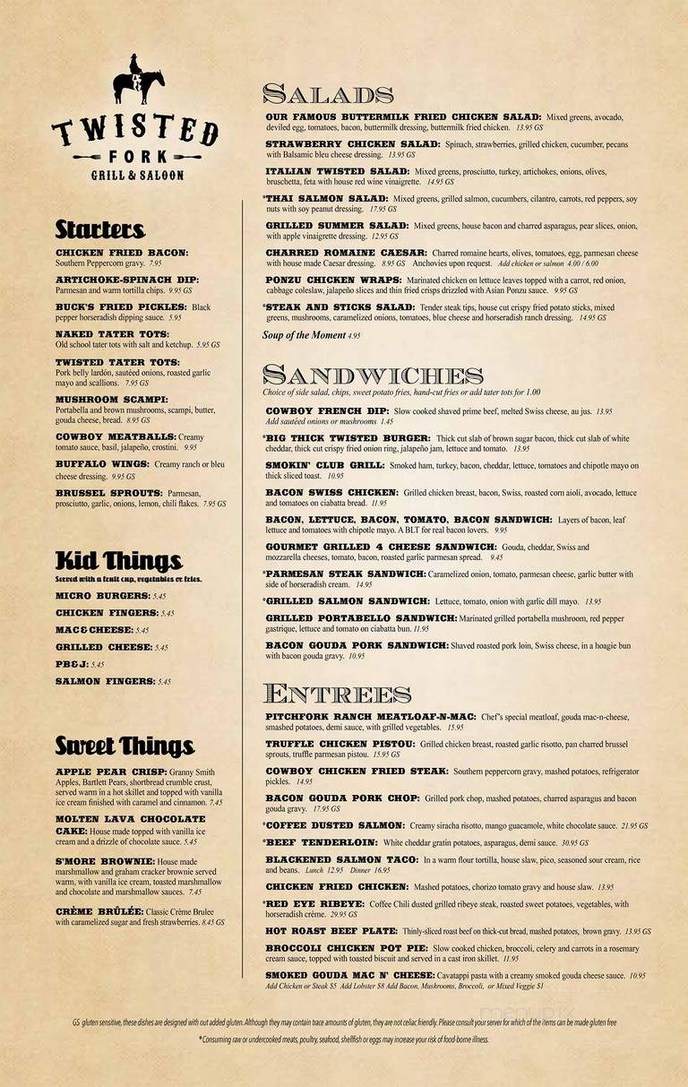 Twisted Fork Grill and Bar - Omaha, NE menu_pic