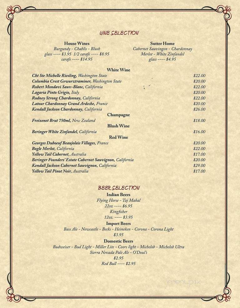 Delhi palace indian restaurant - Columbia, SC menu_pic