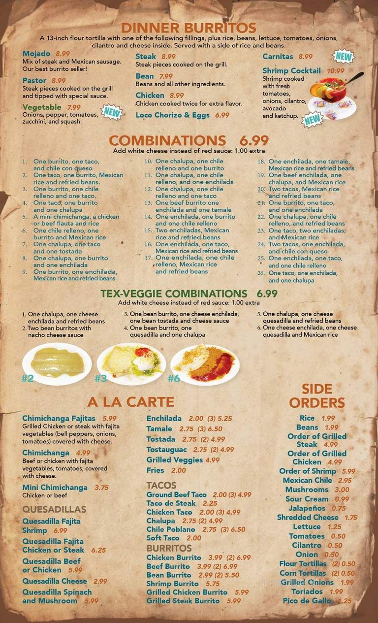 Los Potros - Chickamauga, GA menu_pic