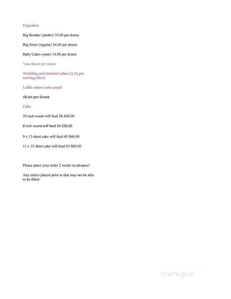 Houlton Bakery - Saint Helens, OR menu_pic