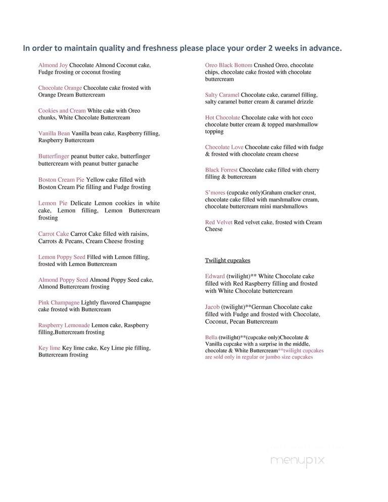 Houlton Bakery - Saint Helens, OR menu_pic