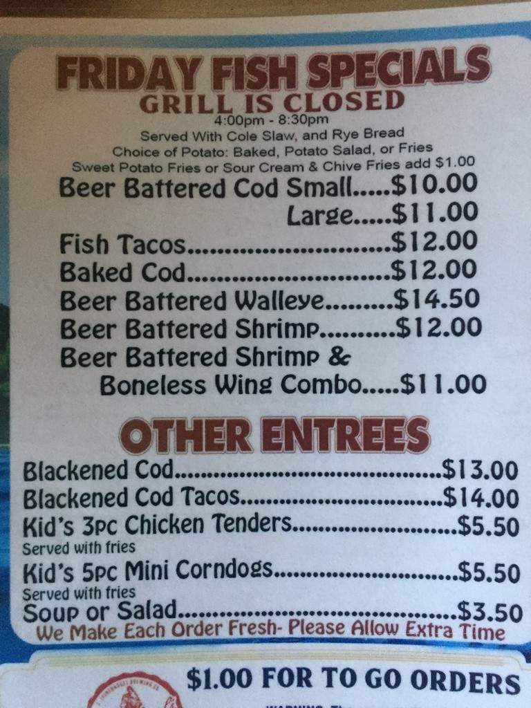 Farmington Inn - Helenville, WI menu_pic