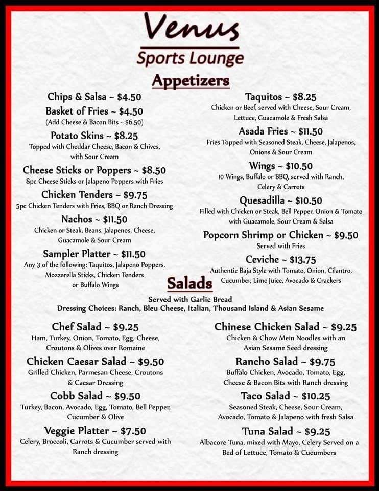 Venus - Stanton, CA menu_pic