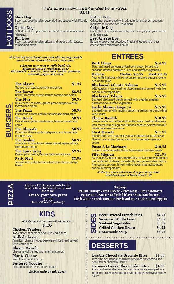 Spearits - Hickory Hills, IL menu_pic