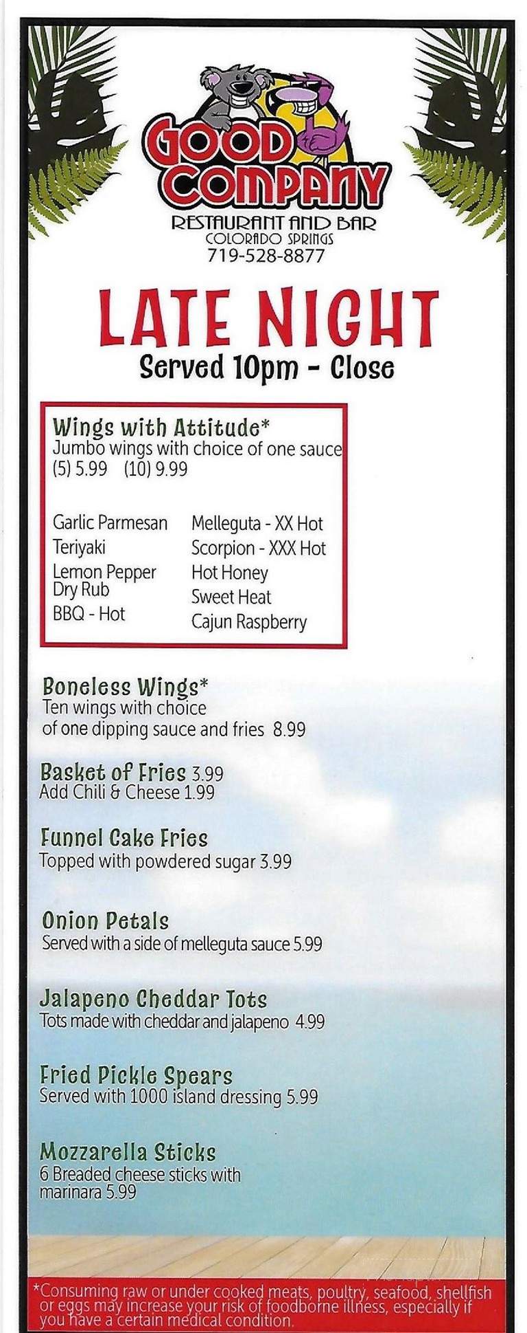 All American Sports Cafe - Colorado Springs, CO menu_pic